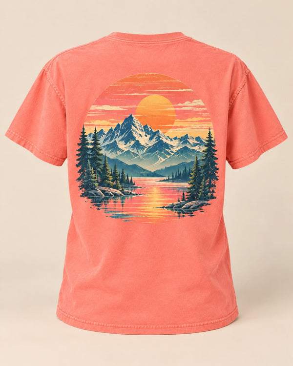 Example of a back print on a T-shirt